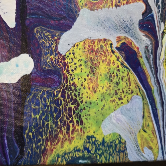 HANDCRAFTED Abstract 2pc Painting HANDMADE HANDPAINTED Wall Art Decor Artwork - Picture 16 of 17